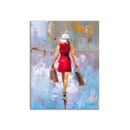 Art mural-Dame de la mode-Impression sur toile