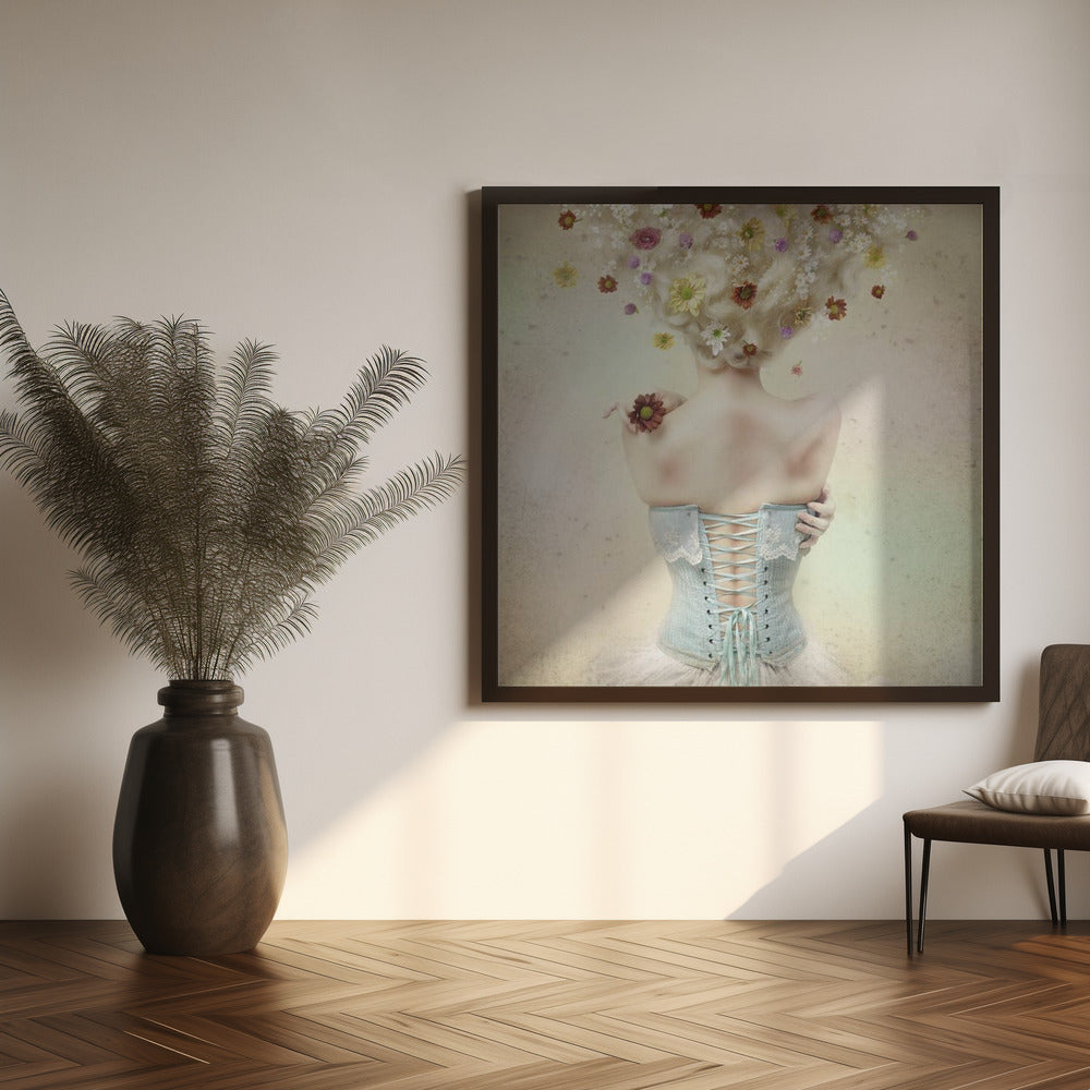 Wall art Girl of the flower garden