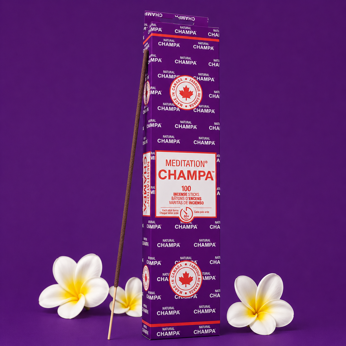 Bâtonnets d'encens Champa Méditation (Méga-Paquet)