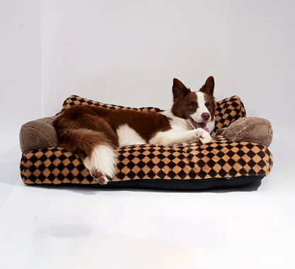 Chewy Pawtton Dog Sofa Bed | Checker Lounge Pet Bed