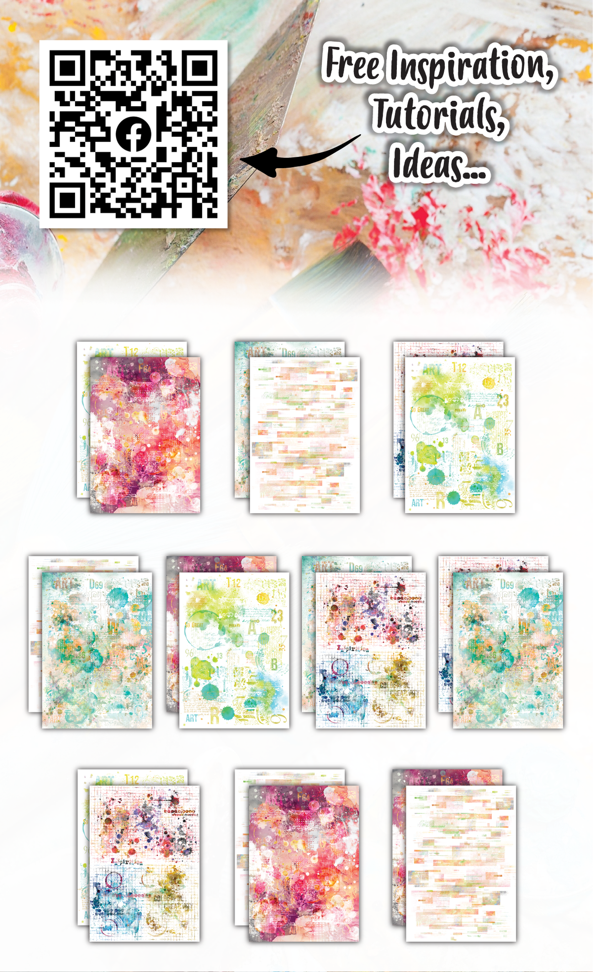 AALL and Create - A6 Design Paper - Spectrum Splash
