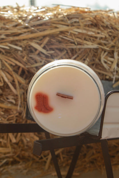 Soy Candle 16 oz - Hey Cowboy
