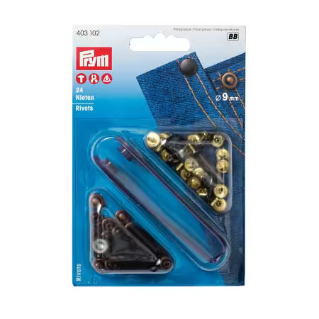 Dritz 24 Medium Rivets 9mm