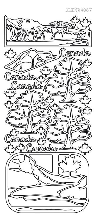 Autocollants pelables - Nature du Canada