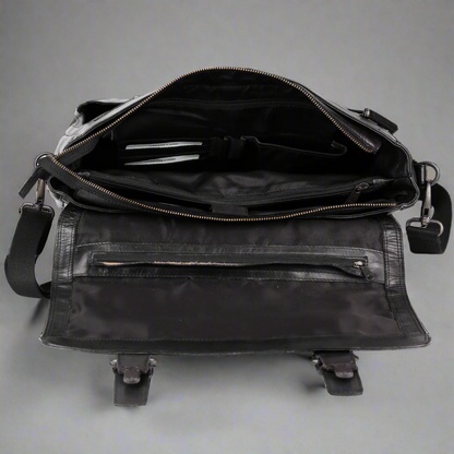 Sac pour ordinateur portable en cuir MET Messenger
