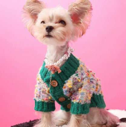Pull tricoté classique Evergreen pour chien | Pull chaud et confortable pour chien