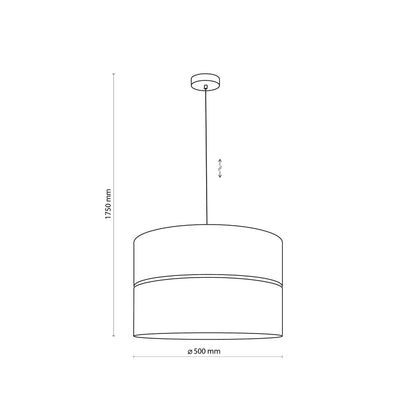 HILTON Suspension Luminaire Plafond Noir et Or pour Îlot de Cuisine, Salle à Manger et Salon – Éclairage de Luxe Moderne