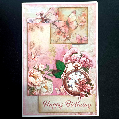 Pochette de 6 cartes 3Quarter Designs Pivoines épanouies 15,2 x 10,2 cm
