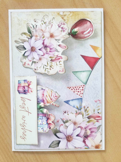 Paquet de 10 cartes d'anniversaire 3Quarter Designs (6x4 po)