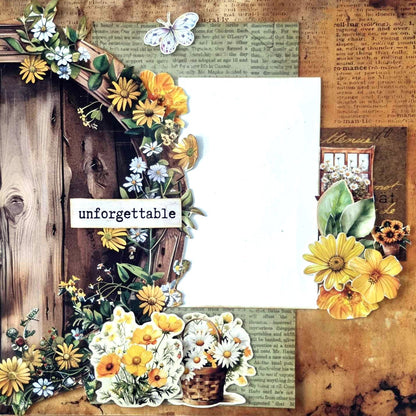3Quarter Designs Hey Buttercup Papier Design 30x30cm & Set de Diecuts