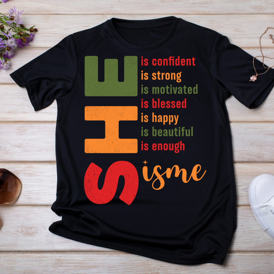 Transfert UV DTF/DTF « She Is Me »