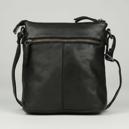 MET Premium Leather Crossbody Bag Small Travel Purse with Multi Pocket Organization