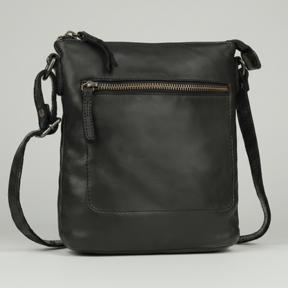 MET Premium Leather Crossbody Bag Small Travel Purse with Multi Pocket Organization