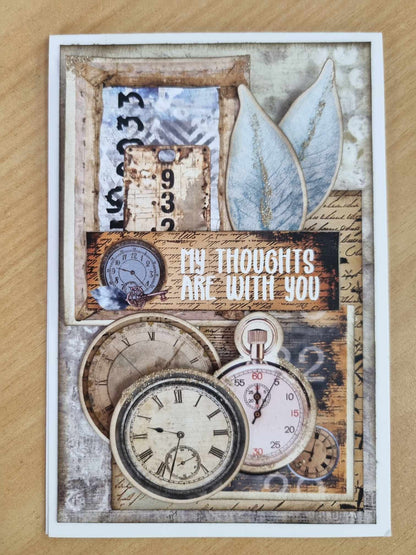 Lot de 6 cartes 3Quarter Designs Eclectic Clocks 15x10 cm