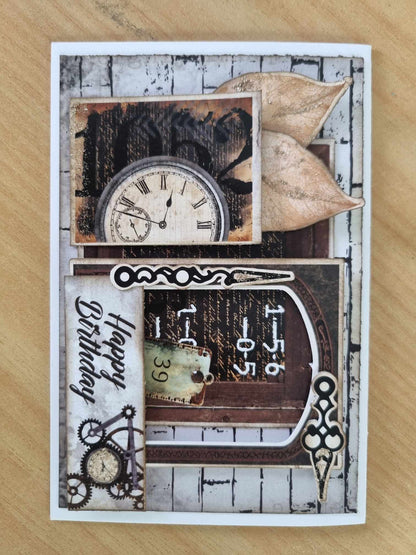 Lot de 6 cartes 3Quarter Designs Eclectic Clocks 15x10 cm
