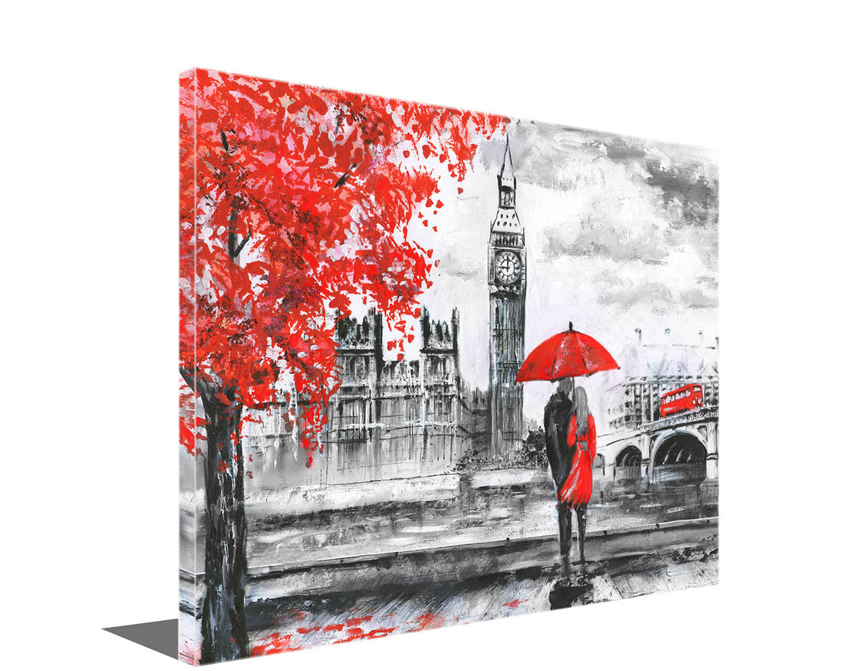 Décoration Murale Big Ben - Impression sur Toile Vintage