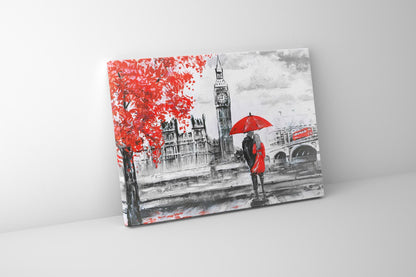 Décoration Murale Big Ben - Impression sur Toile Vintage