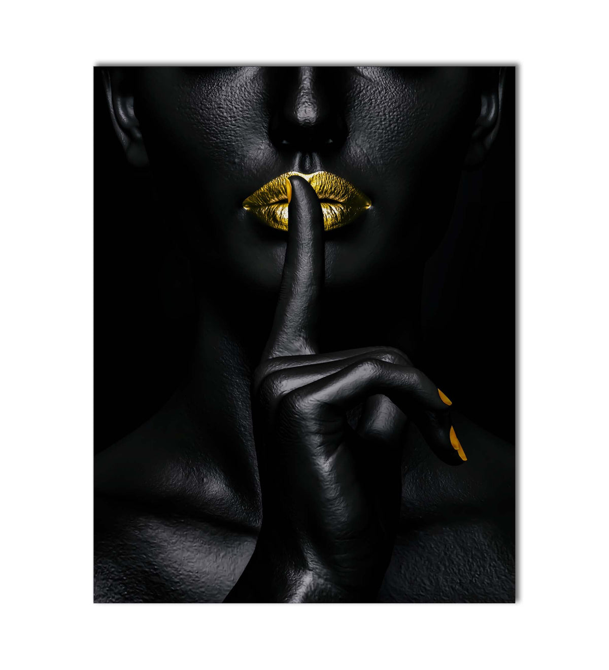 Noir Or-Abstract Gold and Black Wall art- Fine Art
