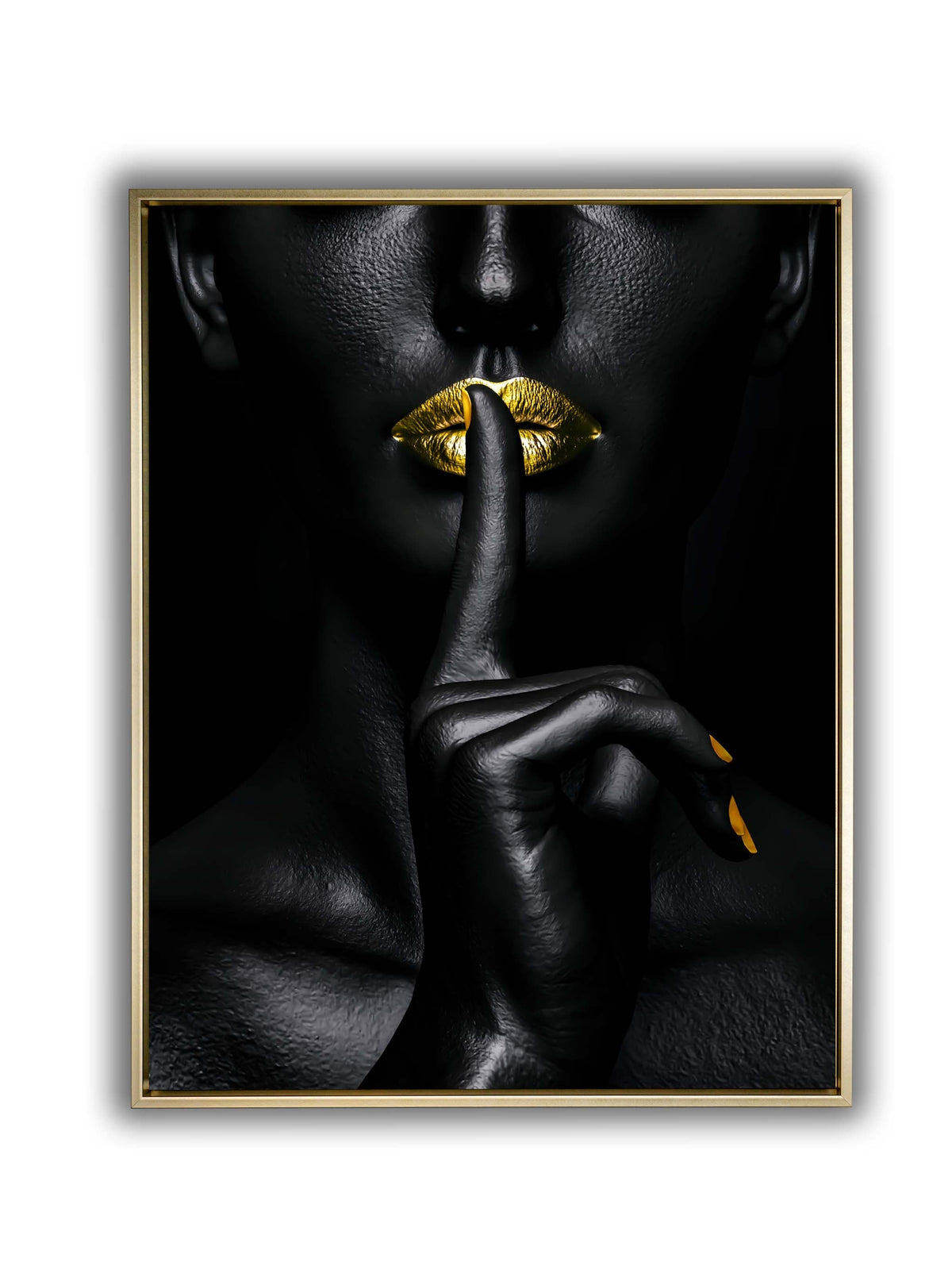 Noir Or-Abstract Gold and Black Wall art- Fine Art