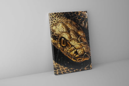 Wall Art Golden Snake 35 × 47 inches