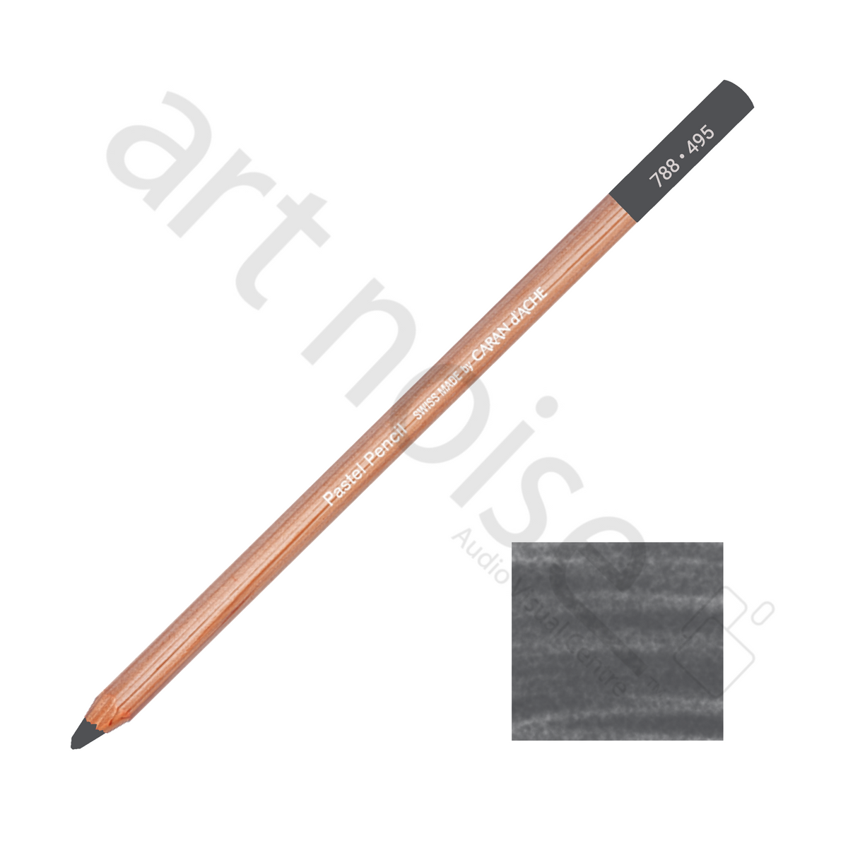 Caran d'Ache - Crayon Pastel - Noir, blanc et gris