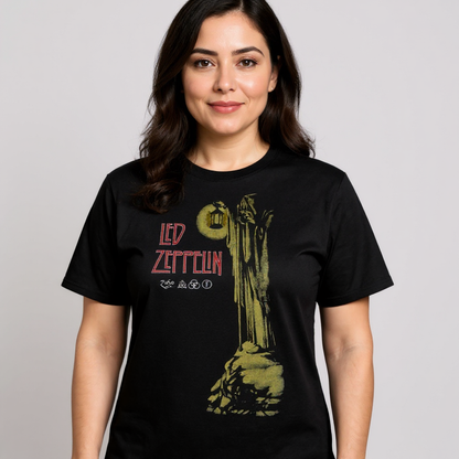 T-shirt noir Led Zeppelin Stairway to Heaven