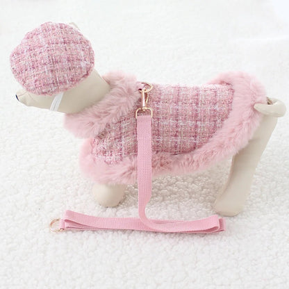 Ensemble pour chien Missy Baby en tweed | Tenue classique coordonnée pour chien