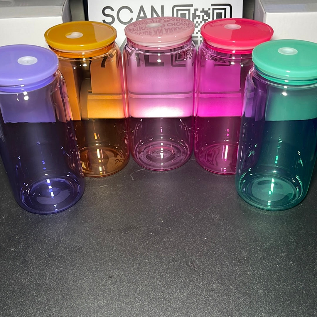 Verre transparent Libby Jelly 10oz - Personnalisable avec vinyle et UV DTF
