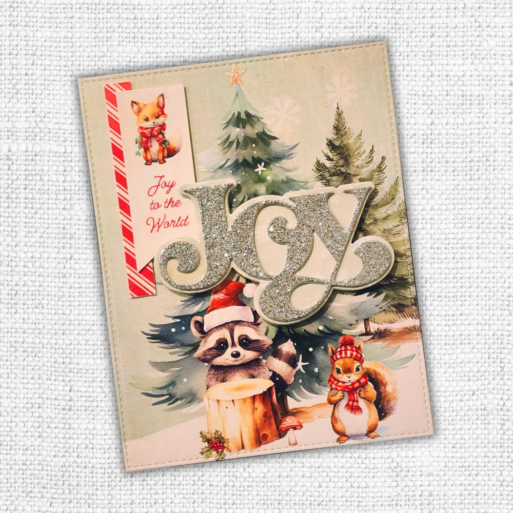 Collection de papiers Noël boisé 15x15 cm 33063