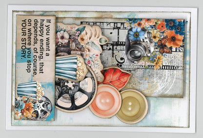 3Quarter Designs Cerulean Score 6x4 Card Pack