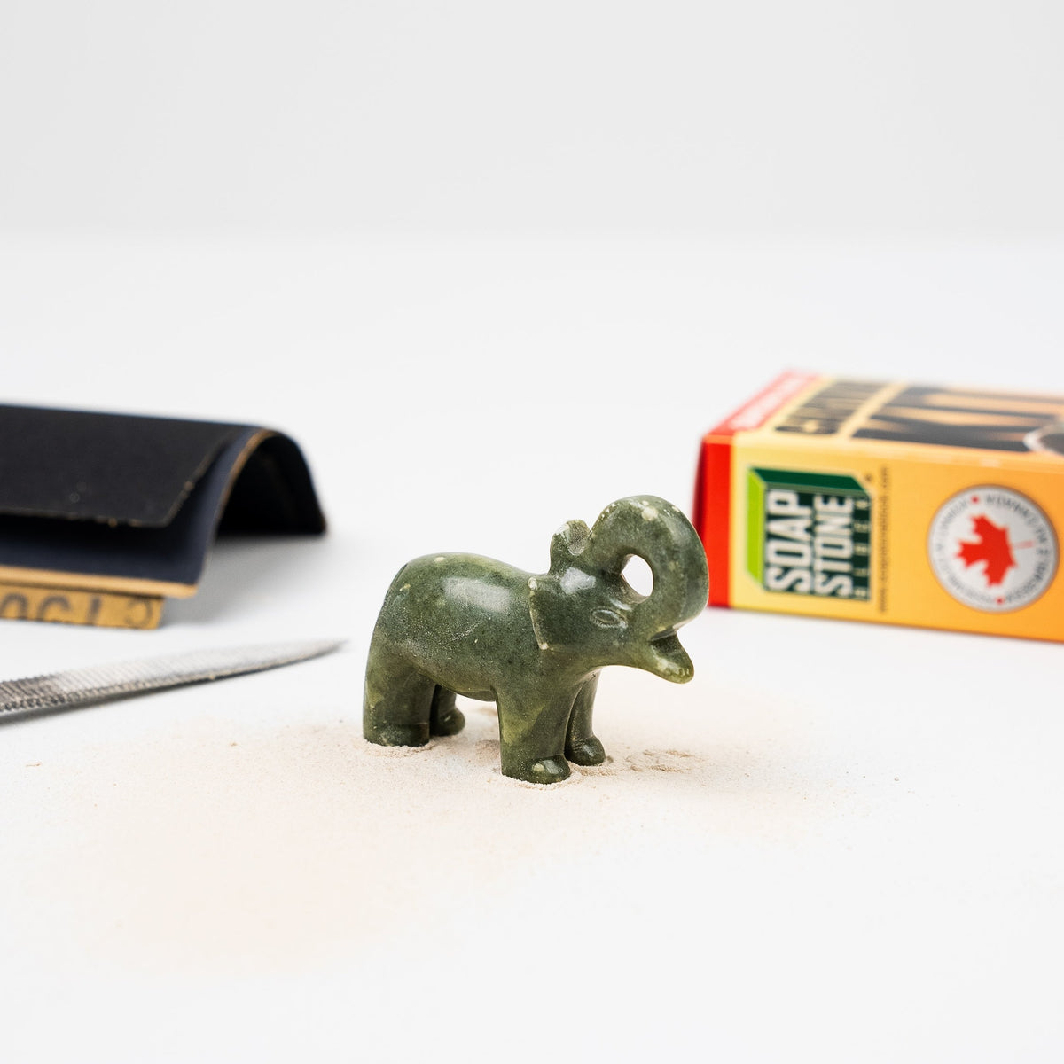 Soapstone Carving Kit - Make 3D Art 🦉🐢🐈 Choose Your Animal