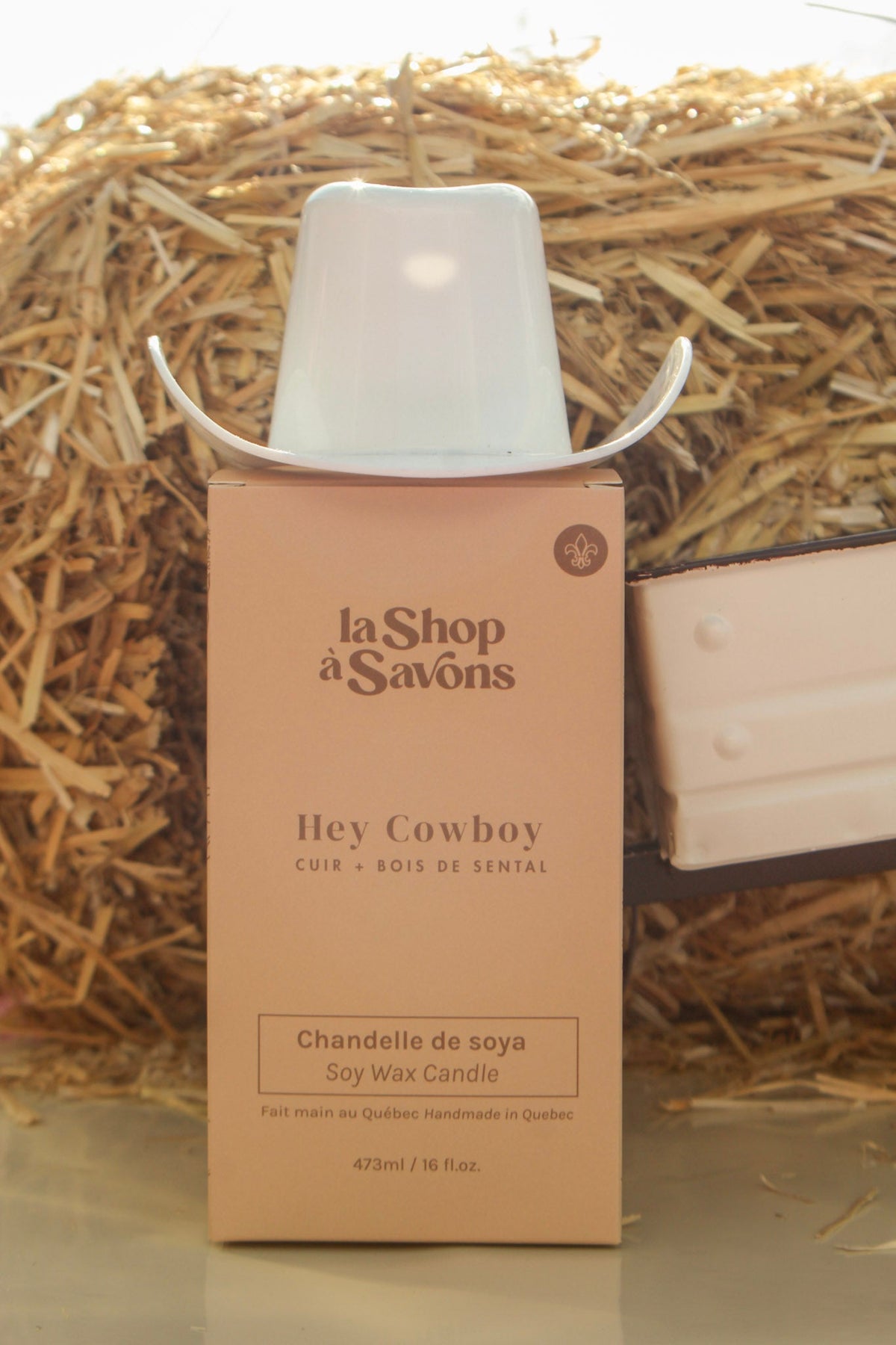 Soy Candle 16 oz - Hey Cowboy