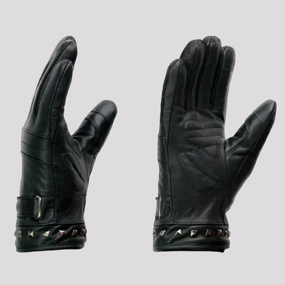 Open Road Women's Touch Tip Leather Motorcycle Gloves