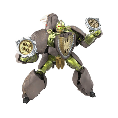 Transformers Jouets Generations War for Cybertron: Kingdom Voyager WFC-K27 Figurine articulée Rhinox