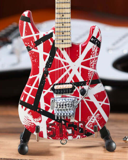 Réplique de guitare miniature EVH 5150 Eddie Van Halen à collectionner