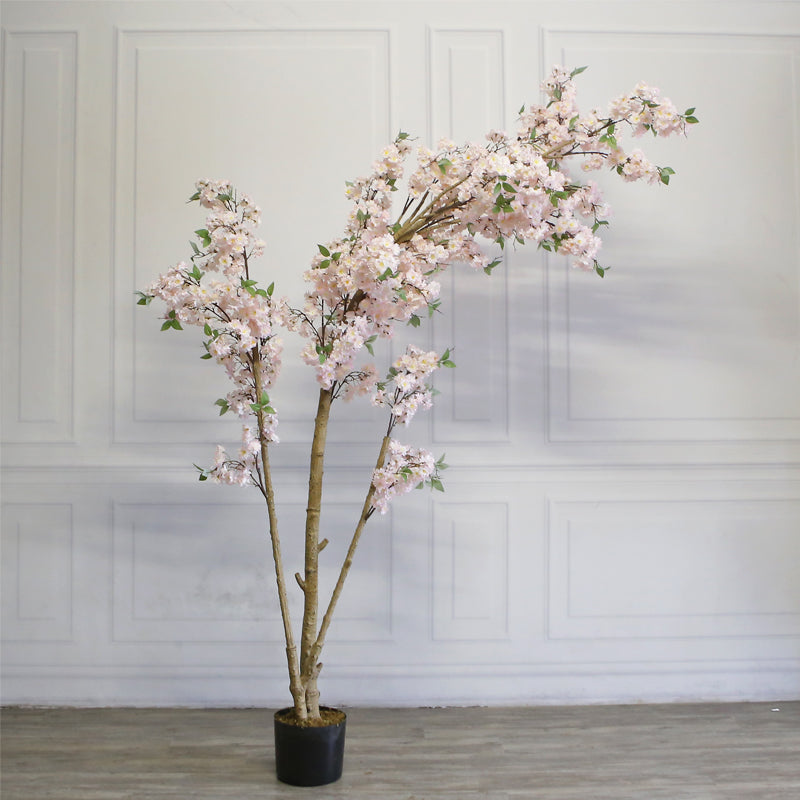Arbre artificiel en fleurs en pot 2,4 m