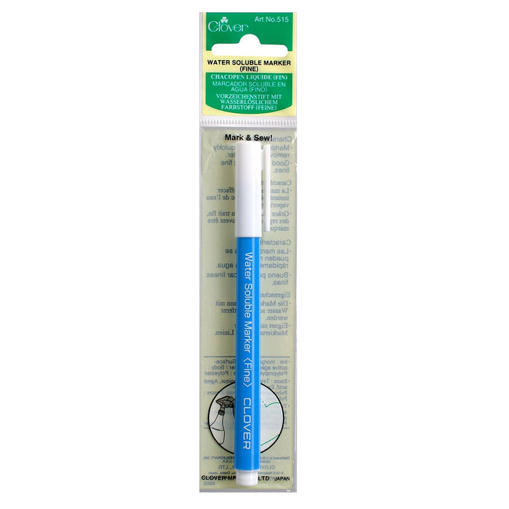 CLOVER 515 - Stylo bleu soluble dans l'eau - Pointe fine