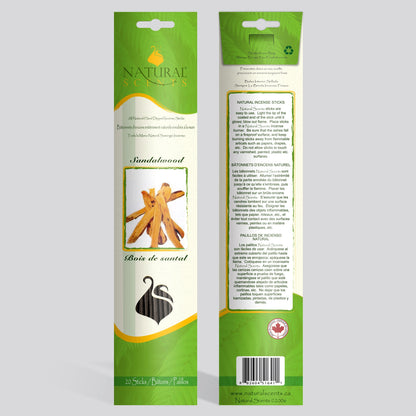 Bâtons d'encens Bois de Santal Parfums Naturels