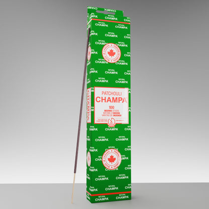 Bâtonnets d'encens Patchouli Champa (Méga-Paquet)