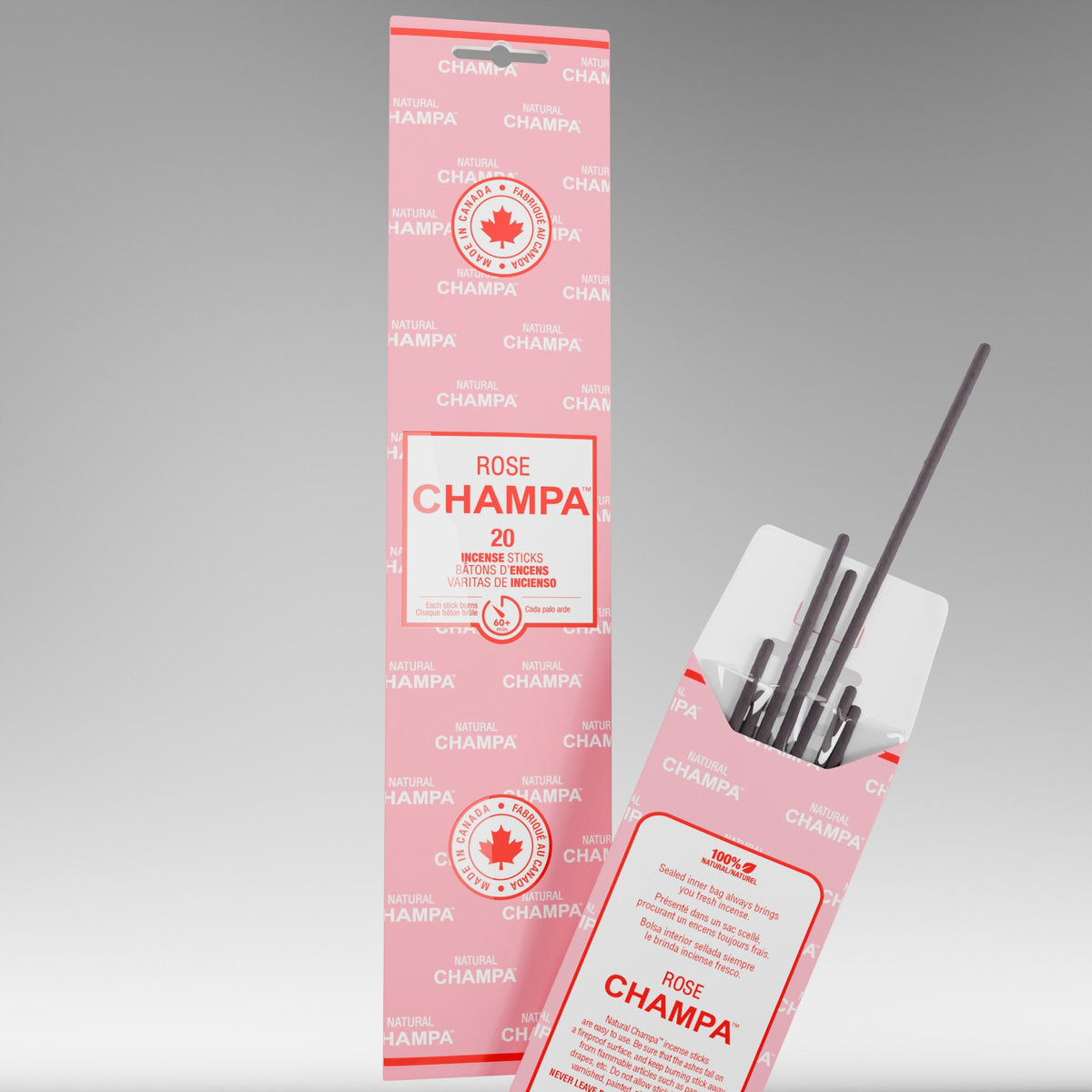 Bâtonnets d'encens Rose Champa