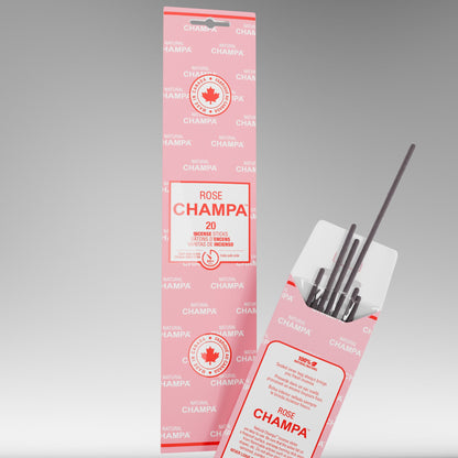 Bâtonnets d'encens Rose Champa