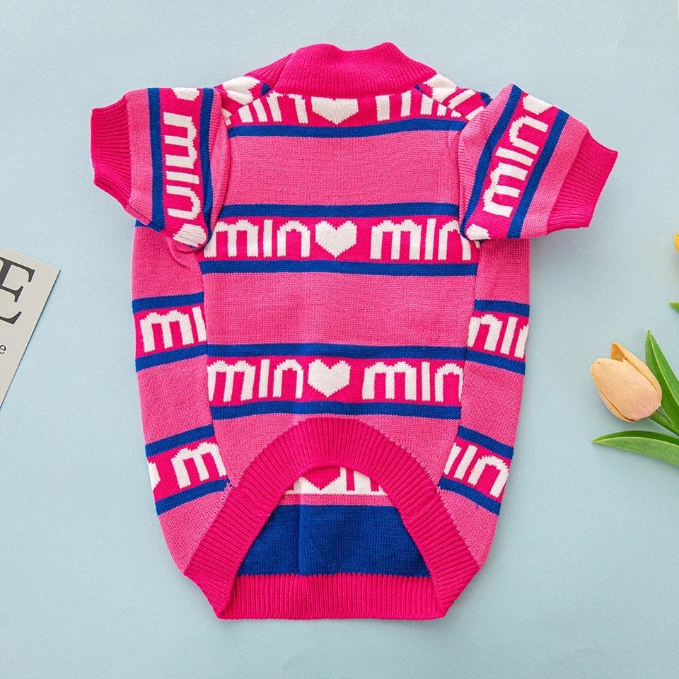 Pull Min Min pour chiens – Tenue douillette en tricot pour chiens