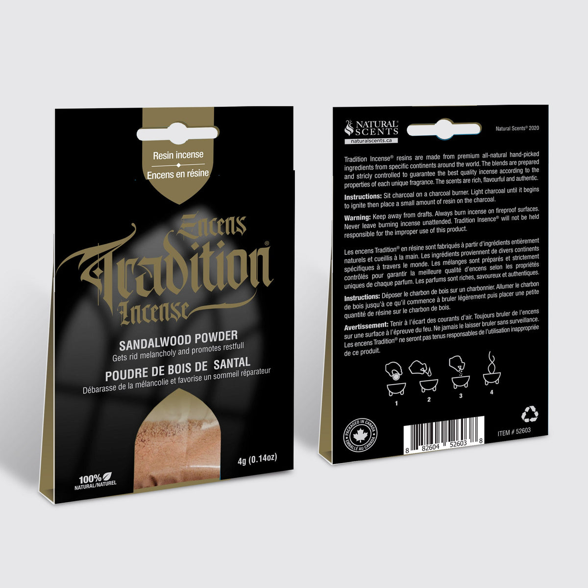 Tradition Encens Poudre de bois de santal