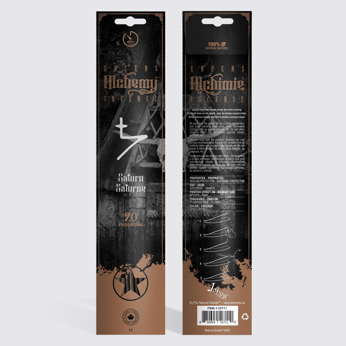 Encens Alchemy Incense® n° 11 Saturne (bâtonnets)