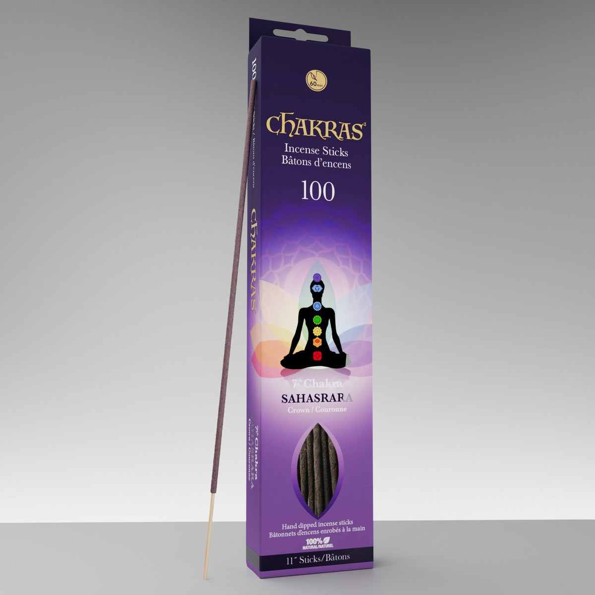 Bâtonnets d'encens Chakras #07 Sahasrara (paquet de 100)