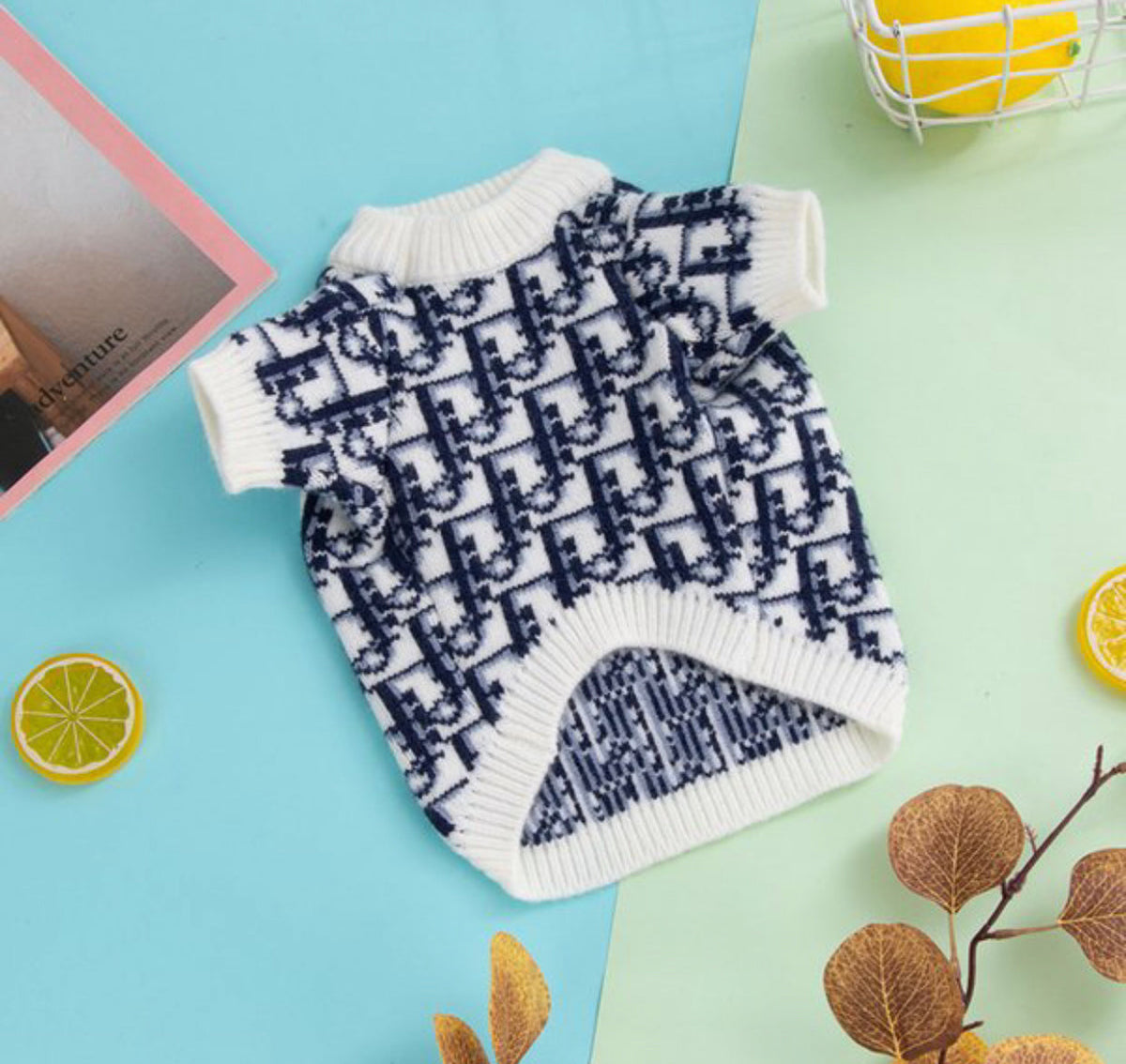 Pull classique en tricot pour chien Deorel | Haut pull-over