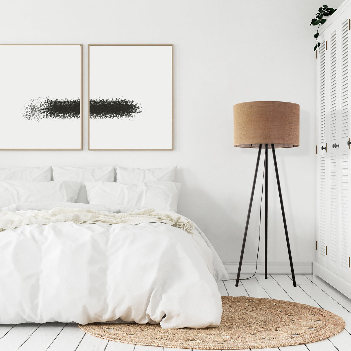 Lampadaire tissé en jute naturel pour salon, chambre et coin lecture – Éclairage scandinave minimaliste (Liquidation)