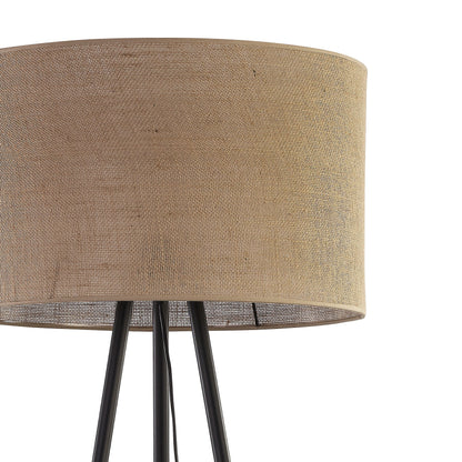 Lampadaire tissé en jute naturel pour salon, chambre et coin lecture – Éclairage scandinave minimaliste (Liquidation)