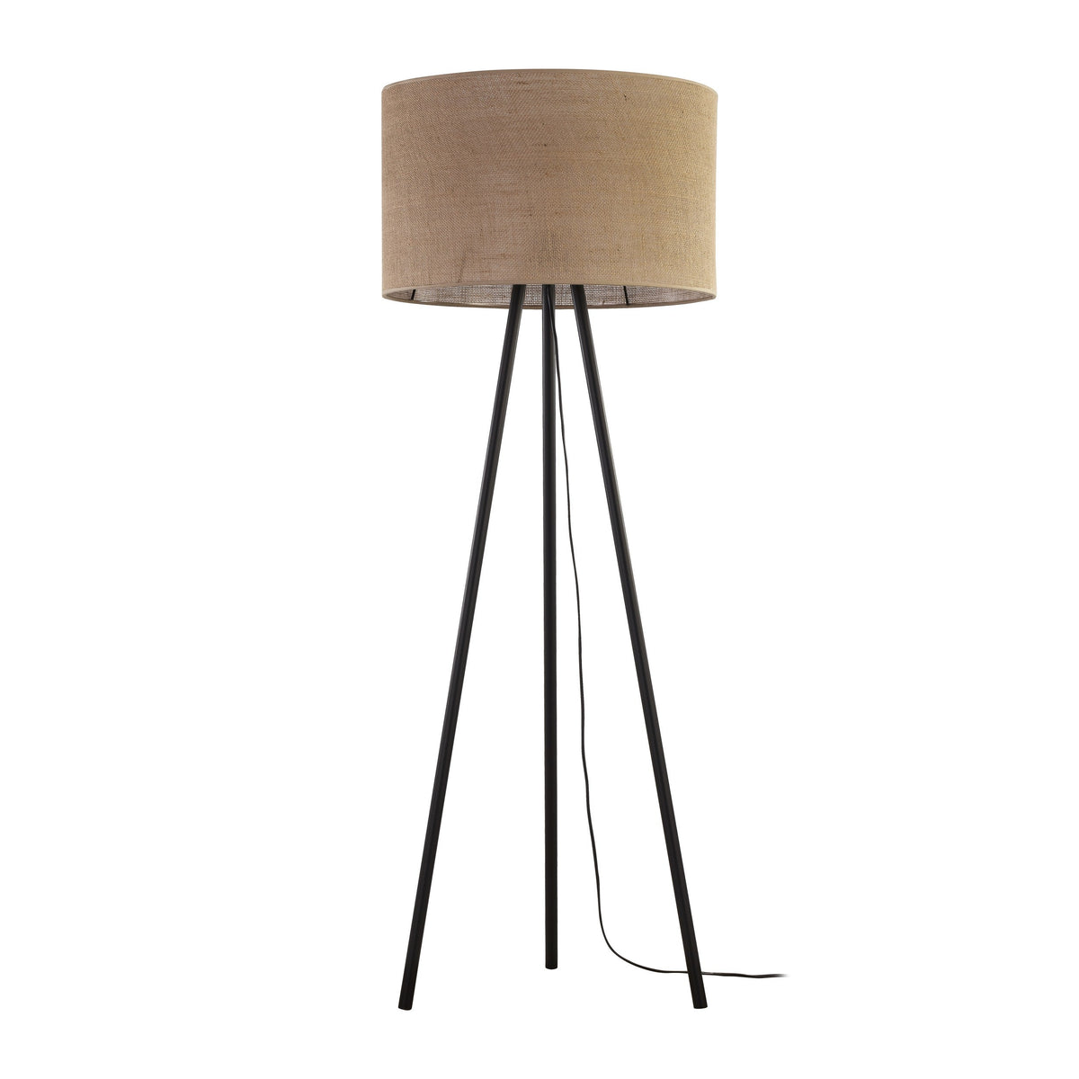 Lampadaire tissé en jute naturel pour salon, chambre et coin lecture – Éclairage scandinave minimaliste (Liquidation)