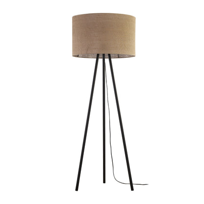 Lampadaire tissé en jute naturel pour salon, chambre et coin lecture – Éclairage scandinave minimaliste (Liquidation)